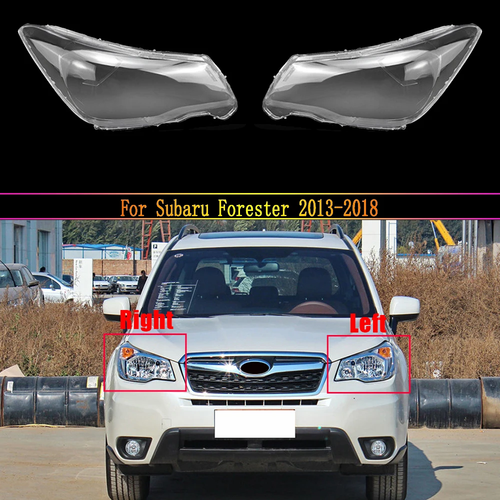 

For Subaru Forester 2013 2014 2015 Car Accessories Transparent Headlight Shade Cover Lampshade Case Headlamp Shell Lens