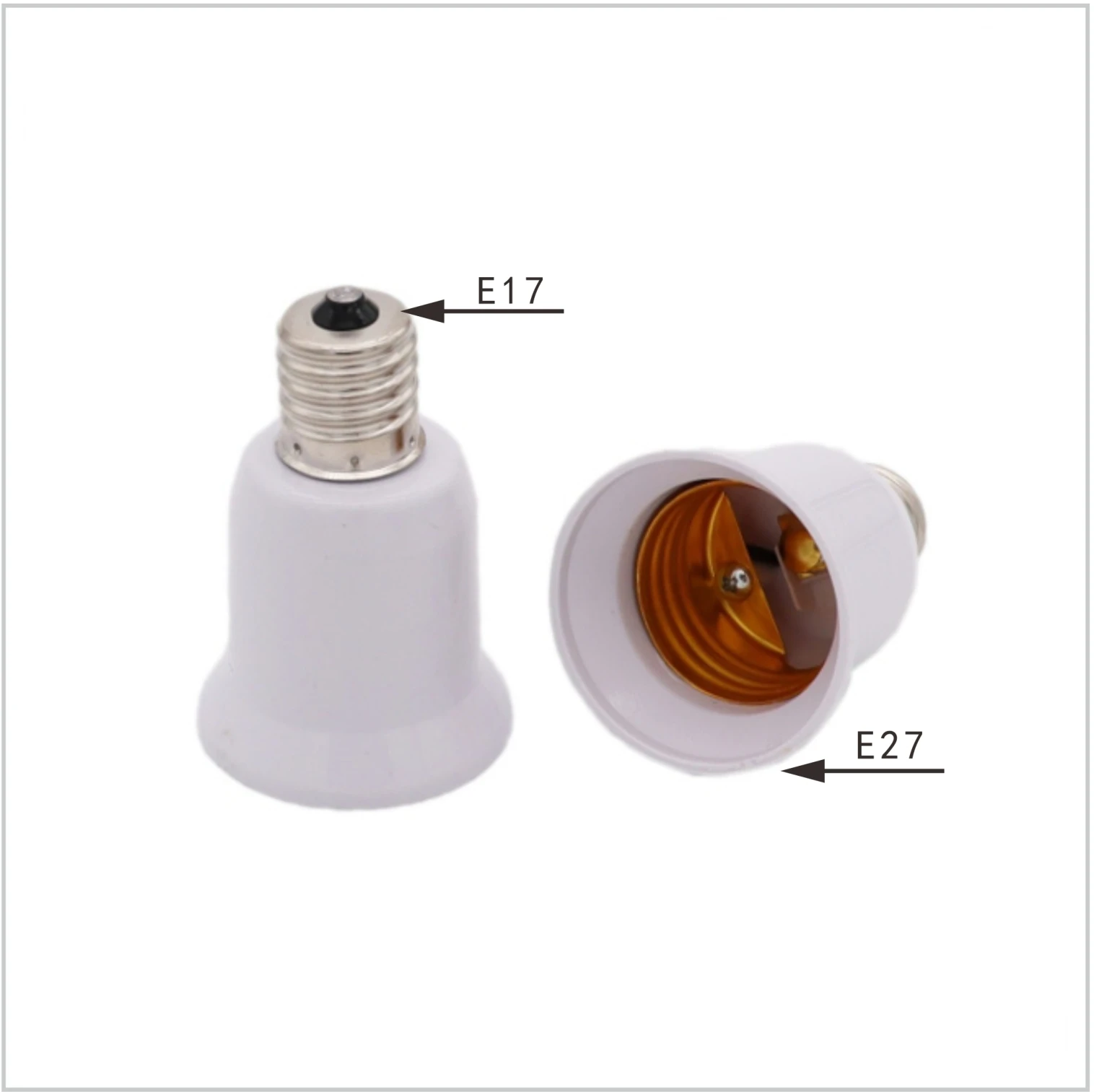 High Quality Fireproof Material Lamp Base E27 to E17 Adapter Conversion Socket E17 - E27 Lamp Holder Converter