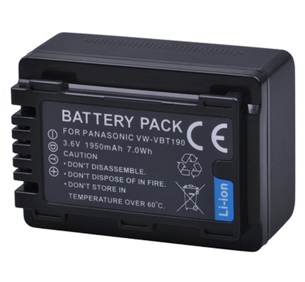 Battery Pack for Panasonic HC-VX870, HC-VX980, HC-VX981, HC-VX985, HC-VX989, HC-VXF990, HC-VXF995, HC-VXF999 4K HD Camcorder