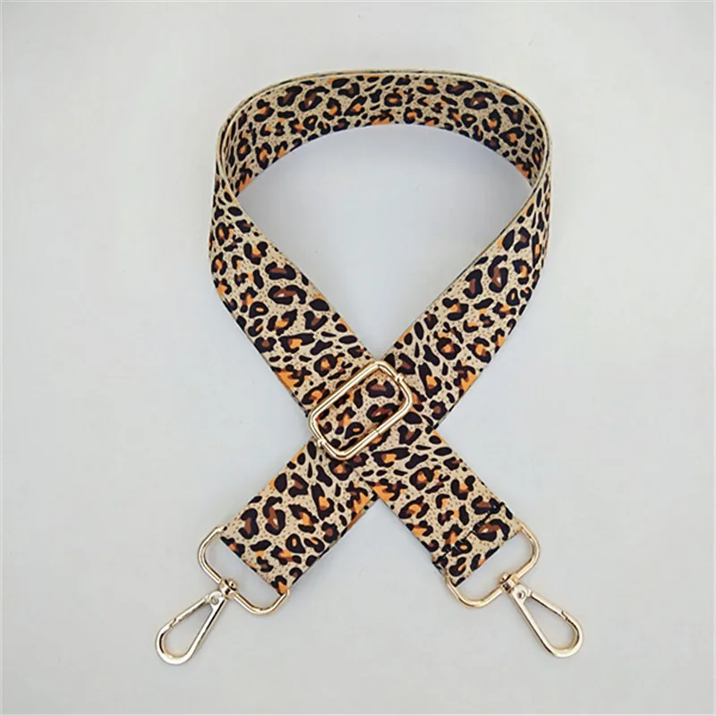 Adjustable Nylon Belts For Women Bag Leopard Bag Strap Handbag Belt Wide Shoulder Bag Strap Replacement Strap Accessory Bag Part