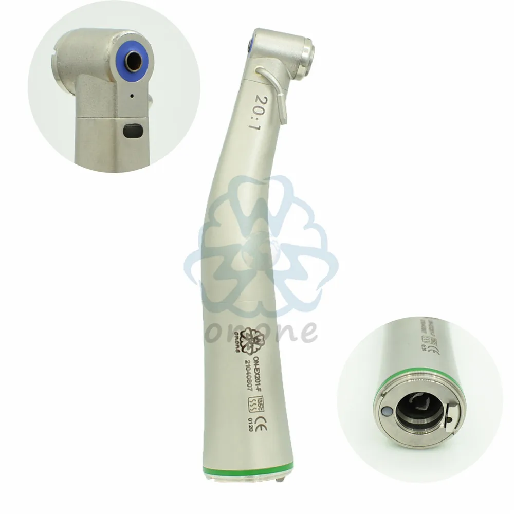 

Dental SG20L 20:1 Reduction Implant Surgery Optic Fiber Contra Angle Low Speed Handpiece LED Light