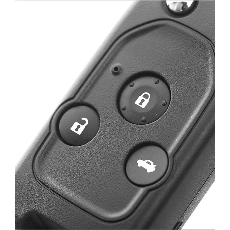 Modified Flip Folding Remote Key Shell For Honda Fit CRV Civic Insight Ridgeline HRV Jazz Accord Key Replacement Uncut Blade Fob