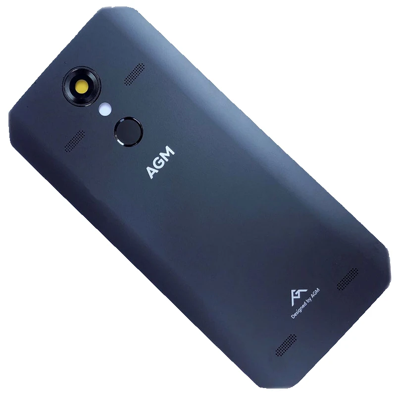 New Original For AGM A9 5.99‘’ IP68 Cell Phone Back Battery Housings Dock Case Cover With Fingerprint Sensor Button Camera Lens