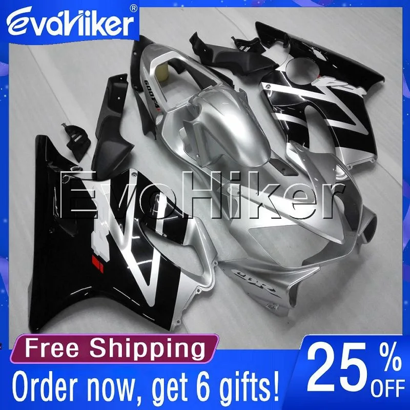 

Custom motorcycle cowl for CBR600F4i 2001-2003 CBR600 F4i 01 02 03 Injection mold motorcycle fairing silver+gifts