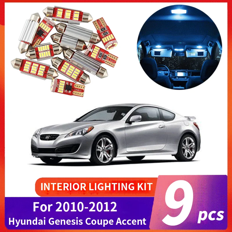 9X White Canbus Led…