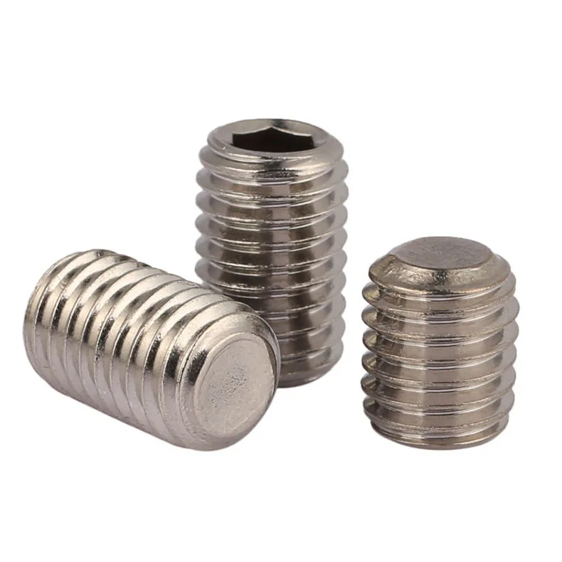 304 stainless steel fine teeth tight screw top wire screw rice screw M10 M12 10Pcs