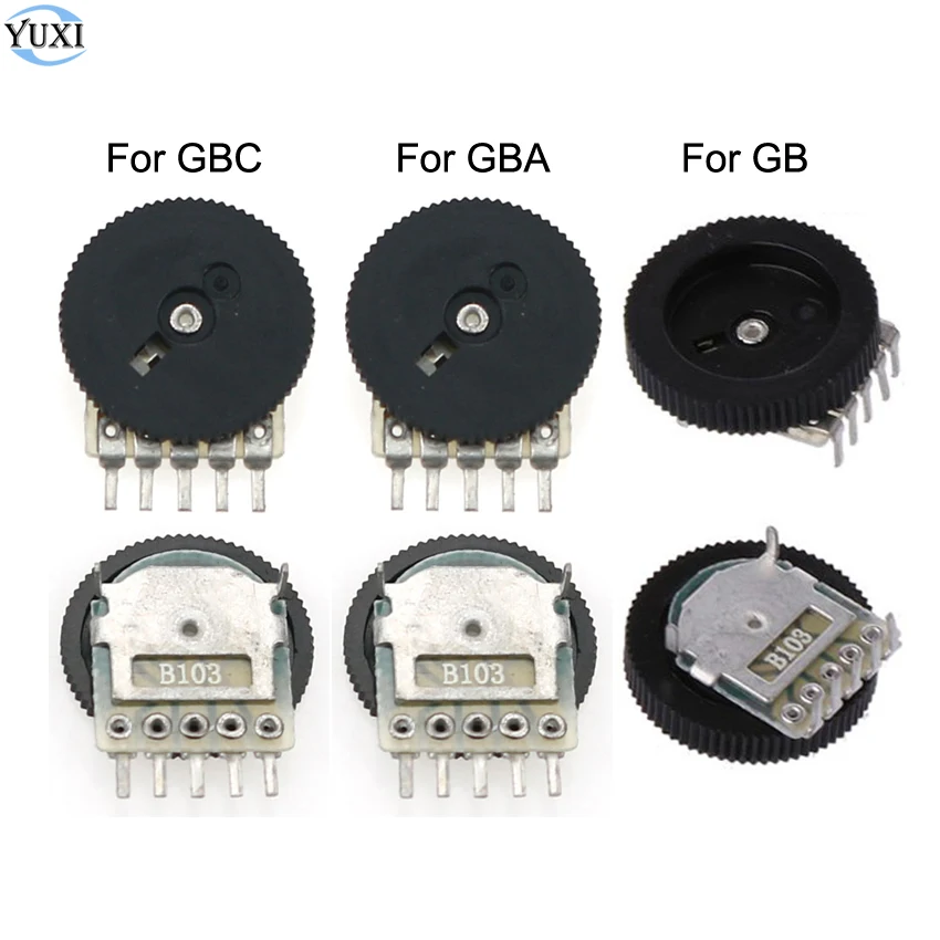 YuXi 2pcs For GBA GBC GB Replacement Volume Switch For Gameboy Advance Color Motherboard Potentiometer