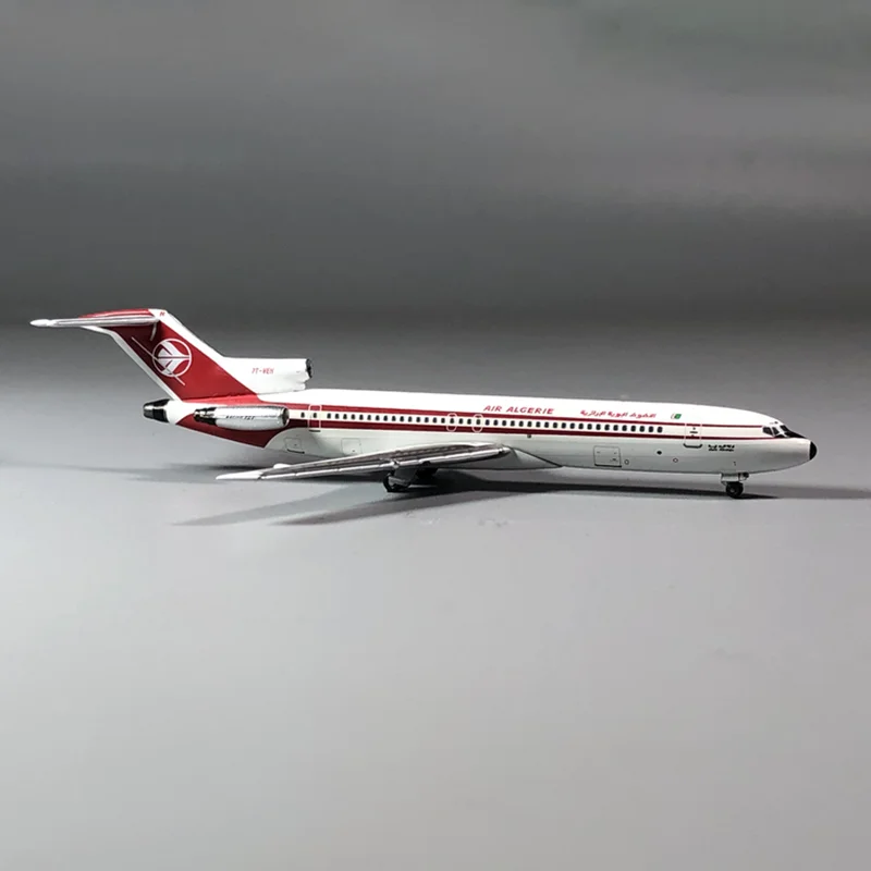 Diecast 1:500 Scale Airplane B727-200 Jet Aircraft Model Air Algerie Airlines with Landing Gear Alloy Plane Gift about 10CM