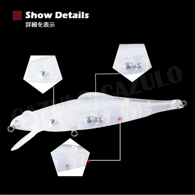 Fishing Accessories Lure Minnow Isca Artificial 13.5g 11.5cm Diy Blank Unpainted Lures Floating Pesca Wobblers Pike Fish Leurre