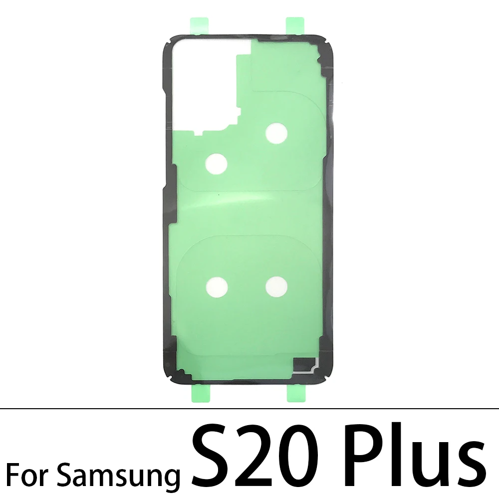 Waterproof Glue Back Battery Glass Cover Sticker For Samsung S8 S9 S10 S20 Plus S10e S7 S7 Edge Note 5 8 9 S20 Ultra