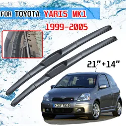 For Toyota Yaris MK1 1999 2000 2001 2002 2003 2004 2005 Accessories Front Windscreen Wiper Blade Brushes Wipers for Car Cutter