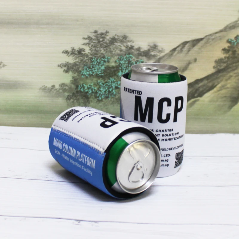 100pcs Stubby Holder Customized With Customer Logo Print Neoprene Beer Cooler Can Cooler For Wine Foods And Beer Bottle