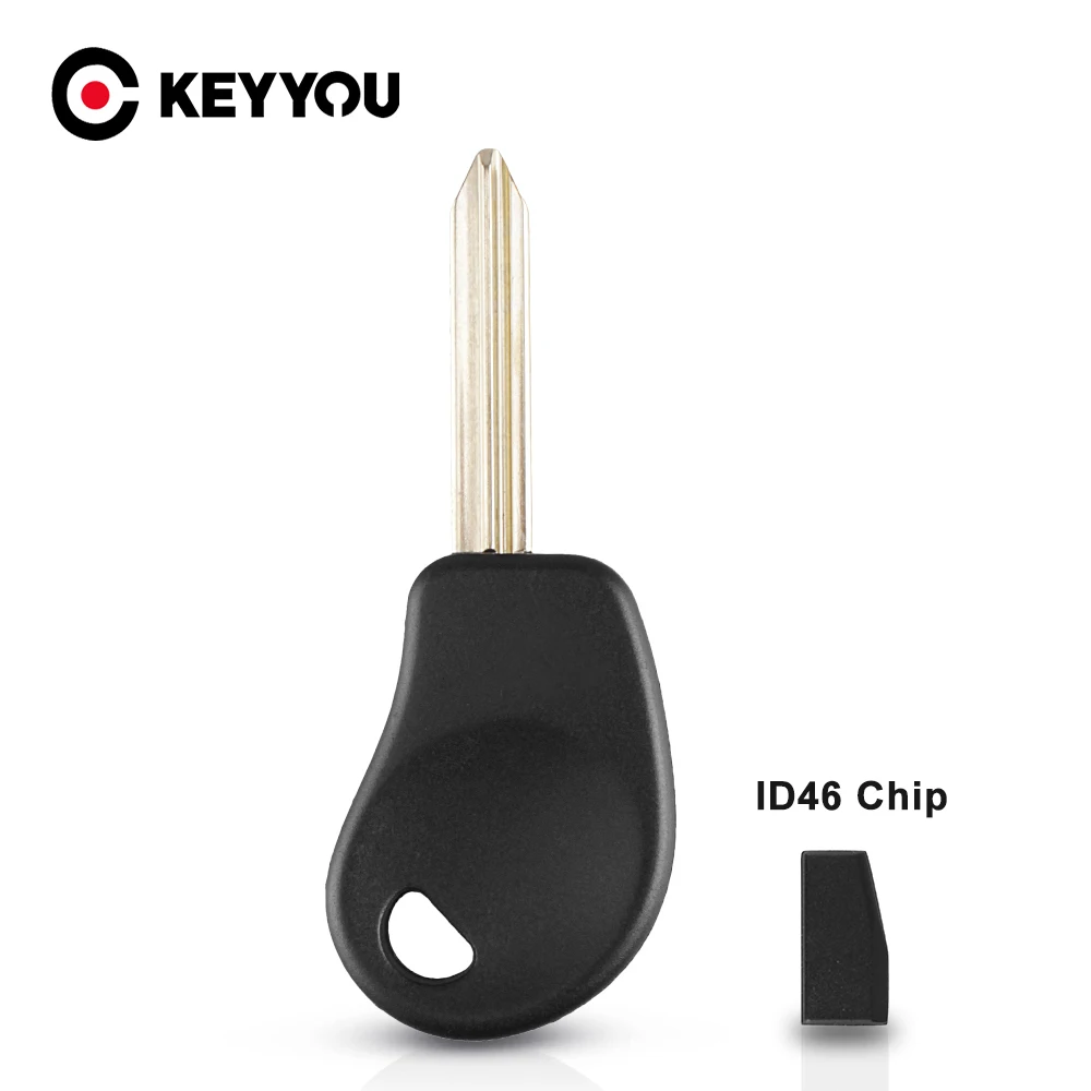 

KEYYOU For Citroen Xsara Picasso Key Shell Fob Blank Case Cover Uncut SX9 Blade Transponder Car Key Case With ID46 Chip