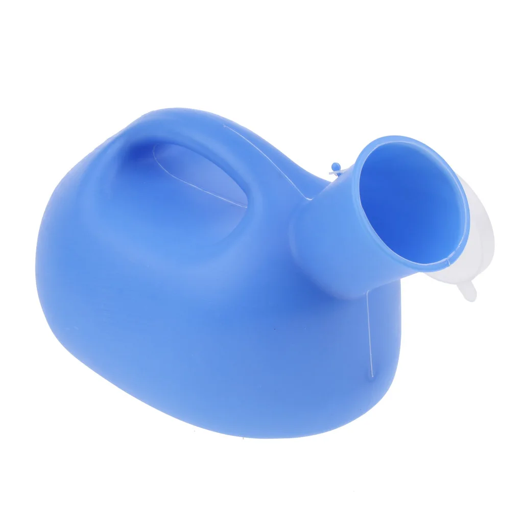 Portable Male Urinal Potty Pee Collector Storage Bottle for Hospital Travel Camping, 2000ml, with Tight Seal Lid, Leakproof