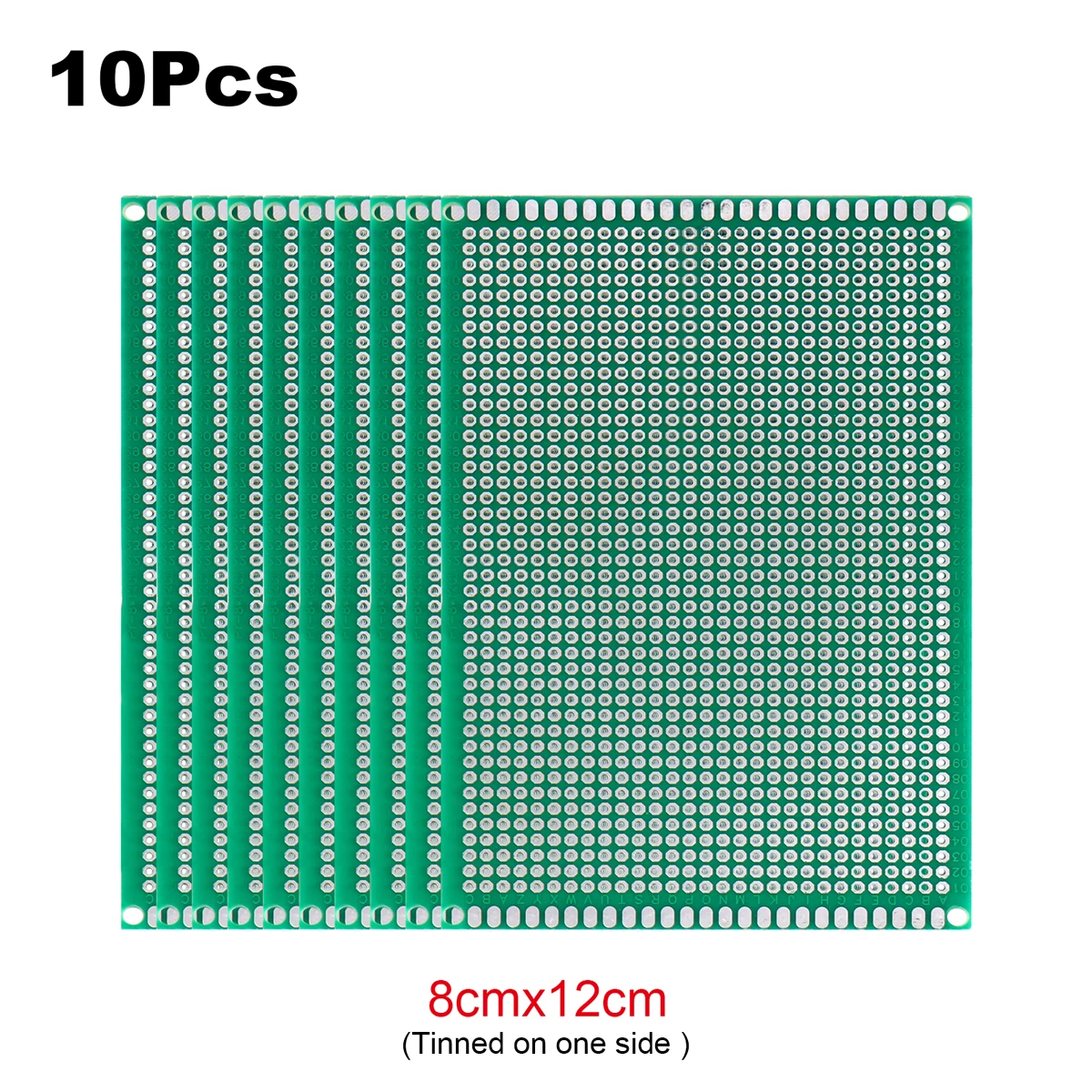 2 Stück PCB Prototyp-Platine Universal-Strippboard Einseitig Bedruckt 2x8 3x7 4x6 5x7 6x8 7x9 8x12 9x10 zum Löten – Detail 13