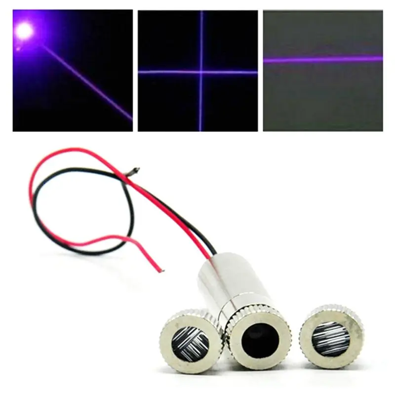 

Focusable 405nm 5mw/10mw/20mw/50mW Violet Blue Laser Diode Module W/ Dot Line Cross Lens Caps