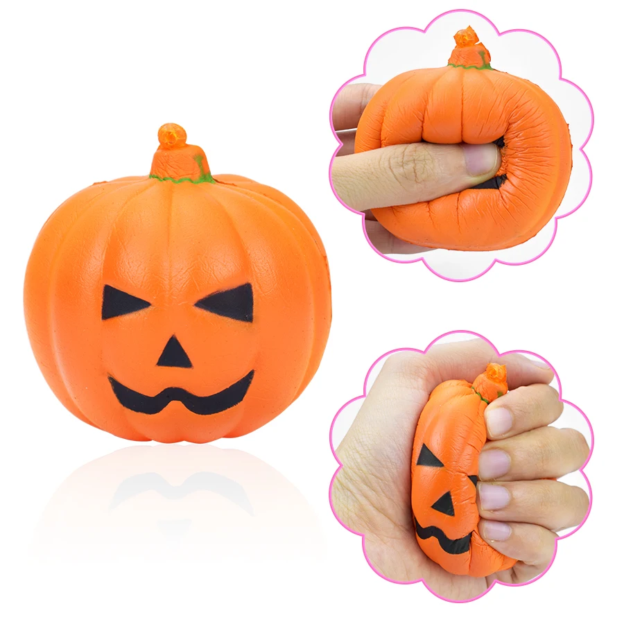 Halloween Pumpkin Squishy Toys Squishies Slow Rising PU Decompression Toy Gifts for Children Creative Squishy Anti Stress Toys