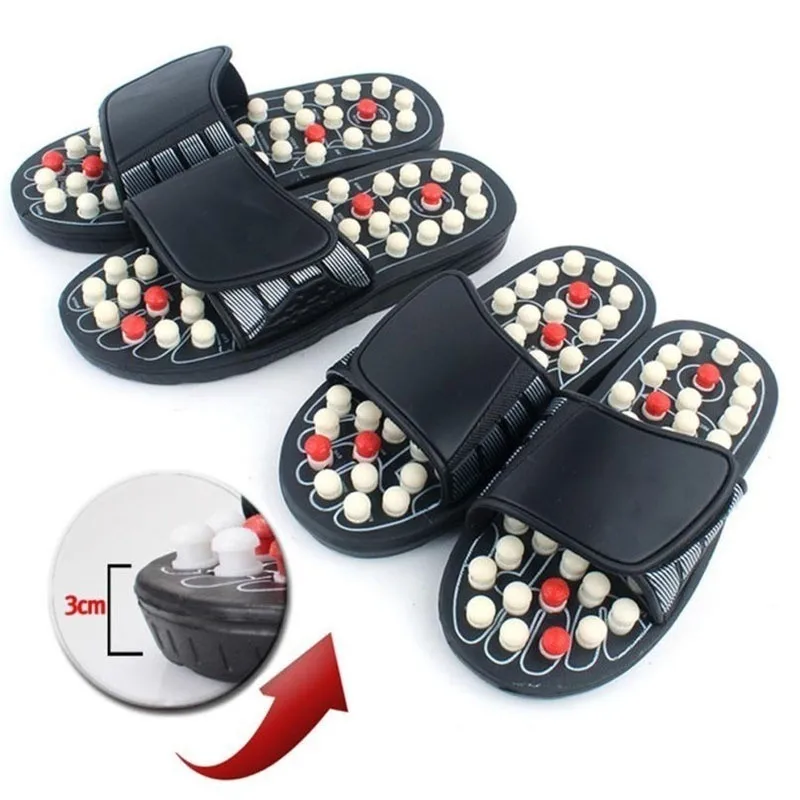 Acupoint Therapeutic Acupuncture Massage Ball Flip Flops Foot Relaxation Massager Plantar Fasciitis Relief Heel Arch Arthritis