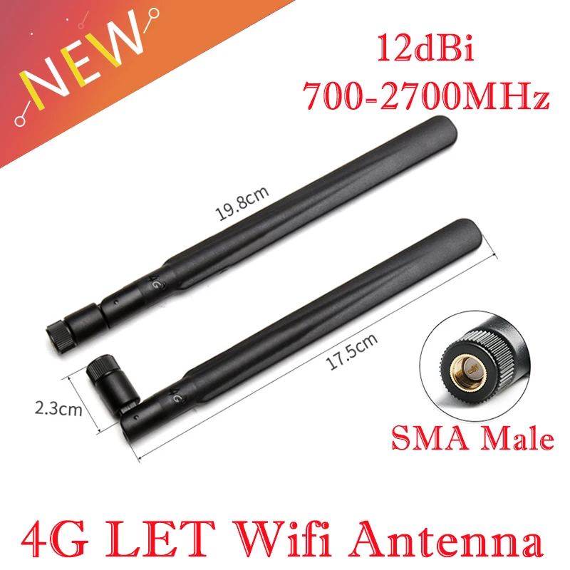 4G Antenna 12dbi for 4G LTE Router External Antenna SMA Male  Paddle Antenna wi-fi for WCDMA.LET、DUT、4G、GSM、GPRS