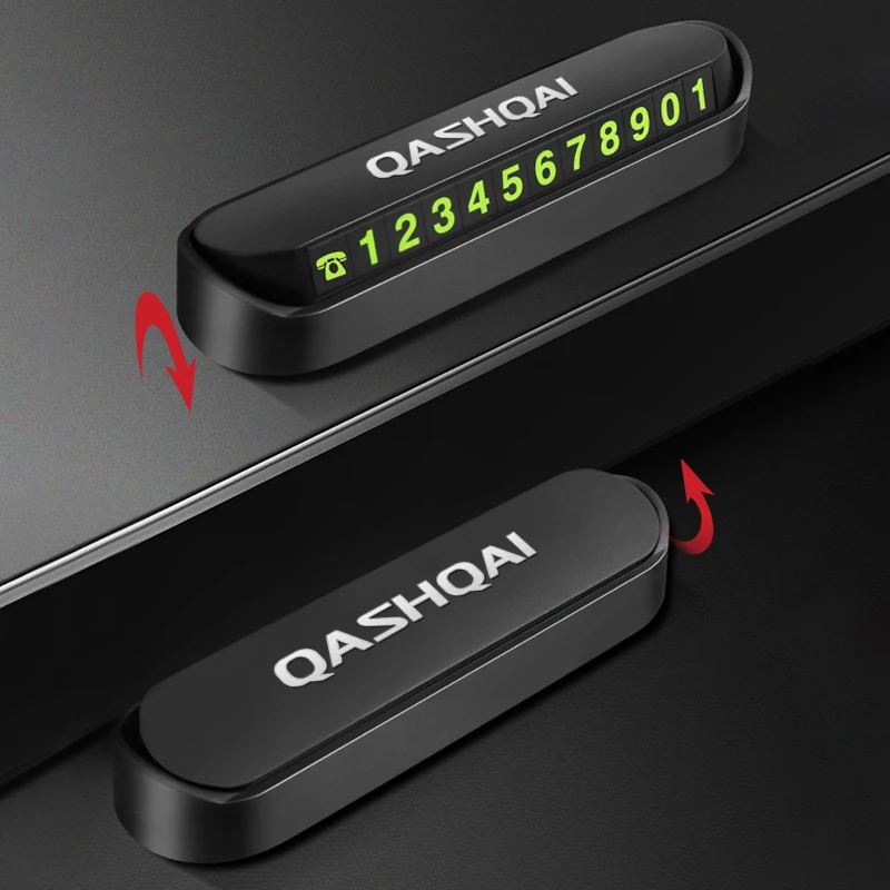 Автомобильный временный стоп-сигнал, парковочная карта с номером телефона для NISSAN QASHQAI J10 J11 2018 2019, аксессуары для стайлинга автомобиля