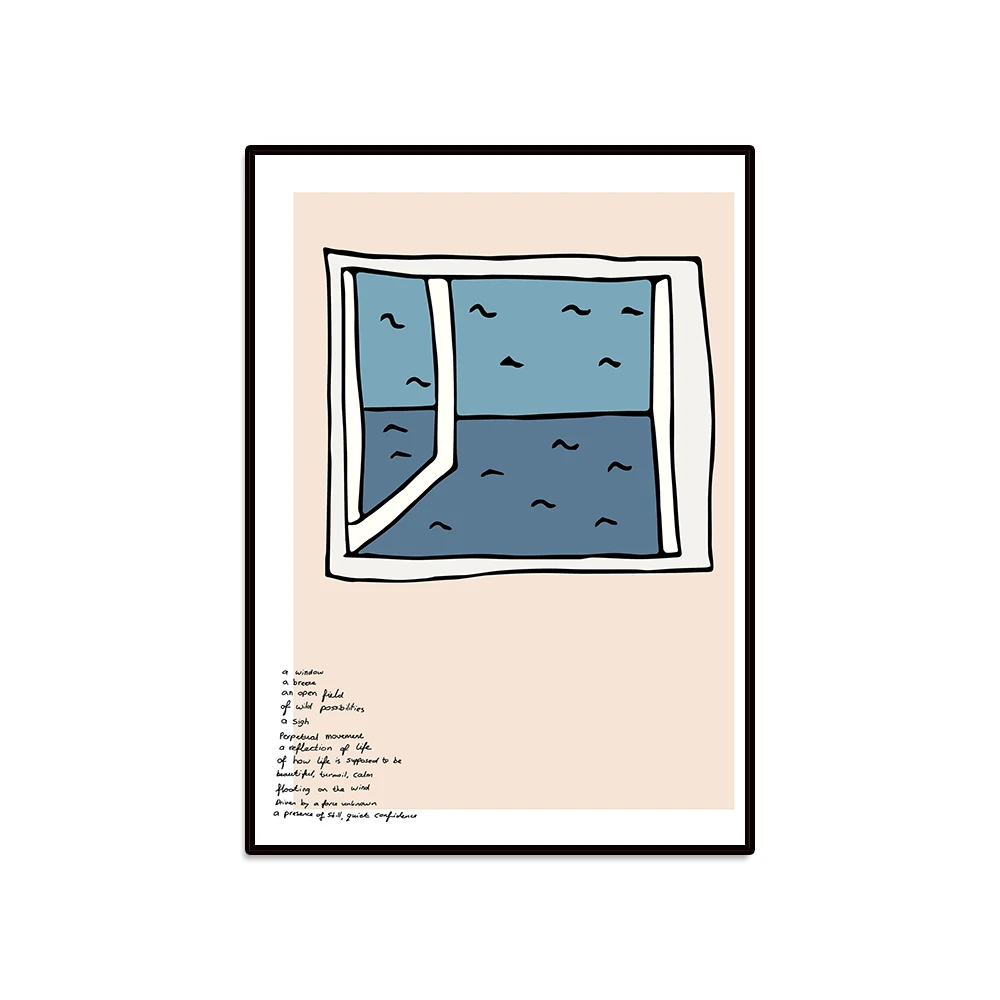 

A Window | Seascape and Poems | Canvas Poster Printing