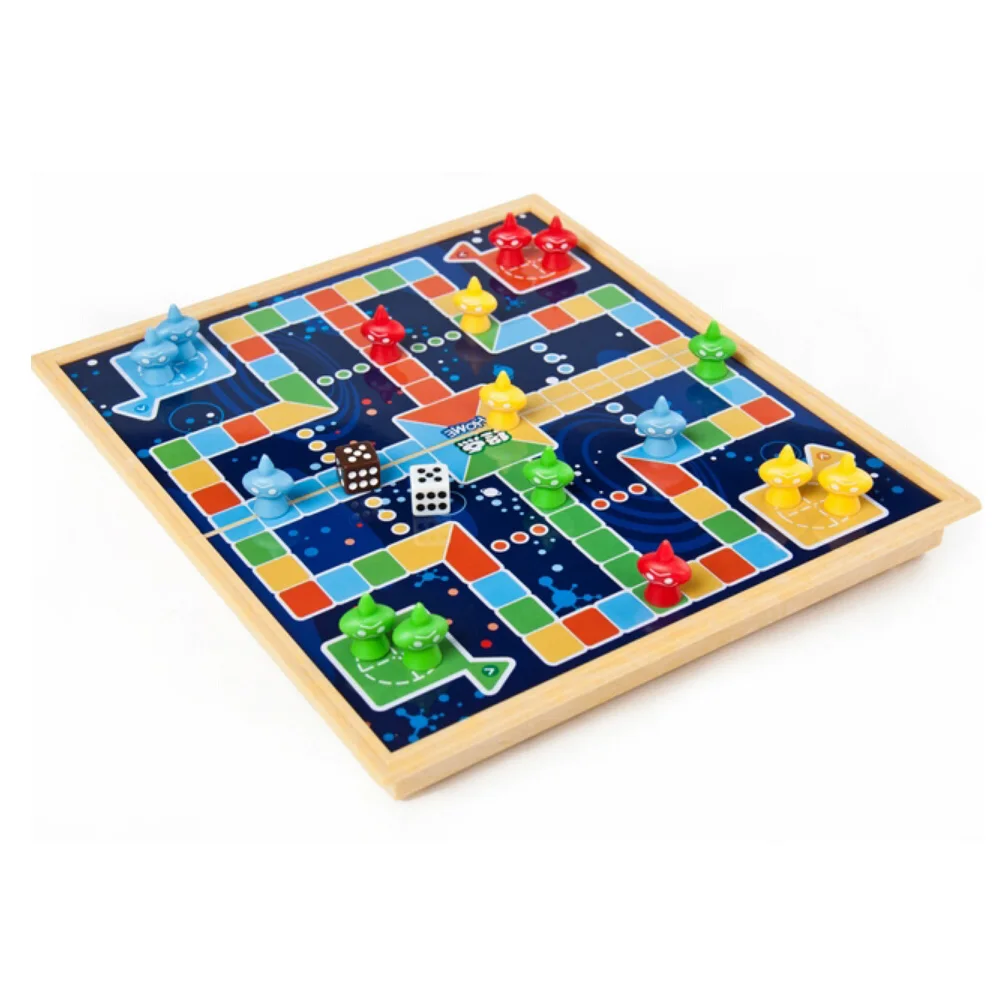 25Cm Acryl Magnetische Draagbare Vouwen Vliegtuig Vliegen Schaken Board Thuis Ouder-kind Familie Spel