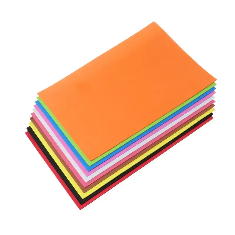 10Pcs/Set 20x30cm Sponge Foam Paper 2mm Thickness Polyester Felt Fabric Sewing Sheet DIY Cloth Decor For Home Creative Handcraft