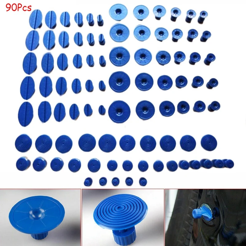 

90 Pcs Puller Tabs Paintless Dent Repair Tabs Glue Pulling Tabs Kit for Small Dent