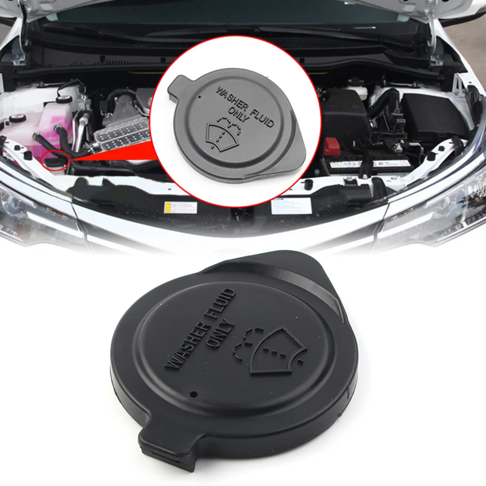 Black Car Windshield Washer Bottle Reservoir Cap Cover For Toyota Camry Corolla Hilux Hiace Vios Fortuner 2008-2014 85386-60050