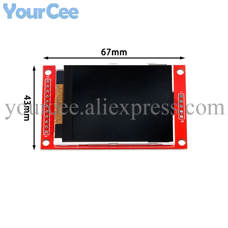 Colorido TFT LCD Módulo de Exibição, Drive IC para Arduino, 16BIT SPI Serial Port, 176x220 ILI9225, 3.3V, 5V, 2.2"