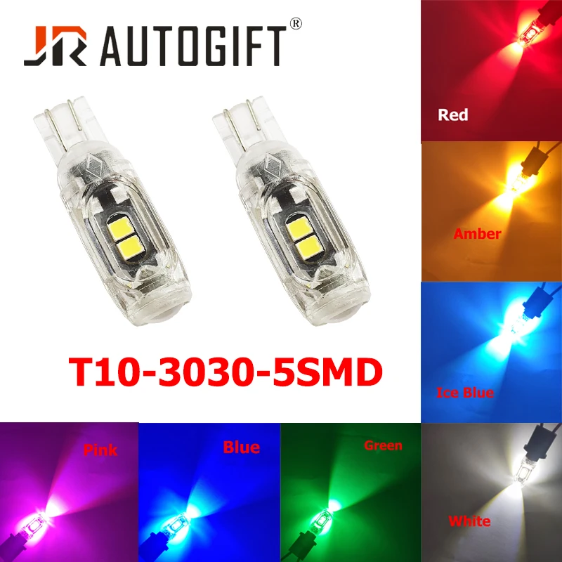 

100X High Quality T10 W5W Super Bright 3030 LED Car Interior Reading Dome Light Marker Lamp 168 194 LED Auto Wedge Parking Bulbs