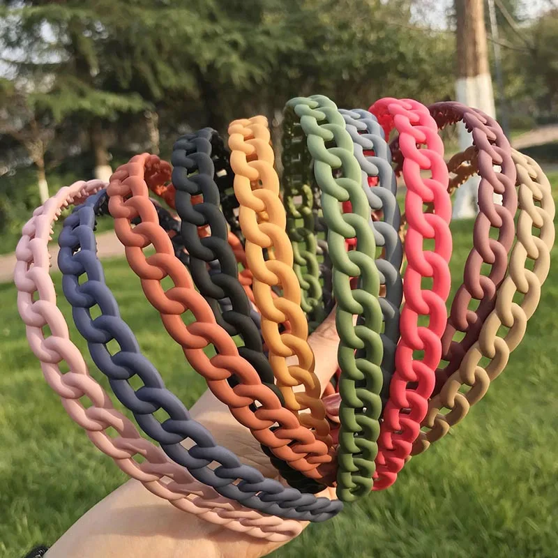 Elegant Women Girls Headdress Solid Color Wave Headband Hair Hoop Bezel With Teeth Female Hair Accessories Non-slip Hair Combs