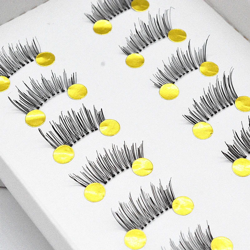 Hot 10 pairs/set Mini Half Corner Black Handmade False Eyelashes Natural Fake Eyelashes Lashes Extension Tools Makeup Supplies