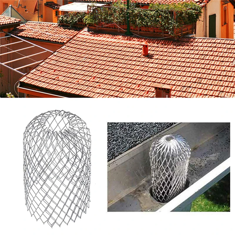 Roof Gutter Guard Filters Expand Aluminum Filter Strainer Stops Clogging Leaf Drains Debris Drain Net Cover Easy To Clean