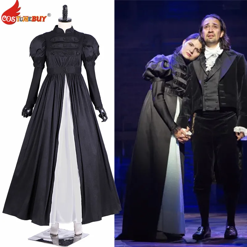 

Costumebuy Elizabeth Schuyler Colonial Dress musical Hamilton baroque Aristocrat Gentleman Medieval Men Civil War Drama Outfits