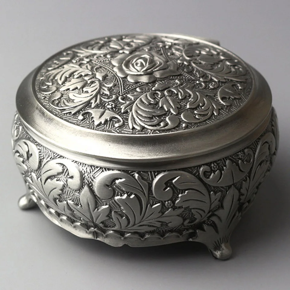 ROSIKING Emboss Alloy Metal Music Box ♫ Anastasia ♫ For Frends Girl and Children Birthday Gift