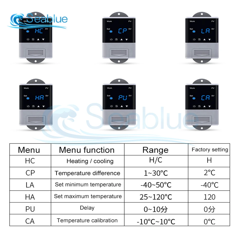 DTC1110 DTC1100 DTC1200 AC 110V-220V LED Digital Microcomputer Temperature Controller Thermoregulator Thermostat NTC Sensor