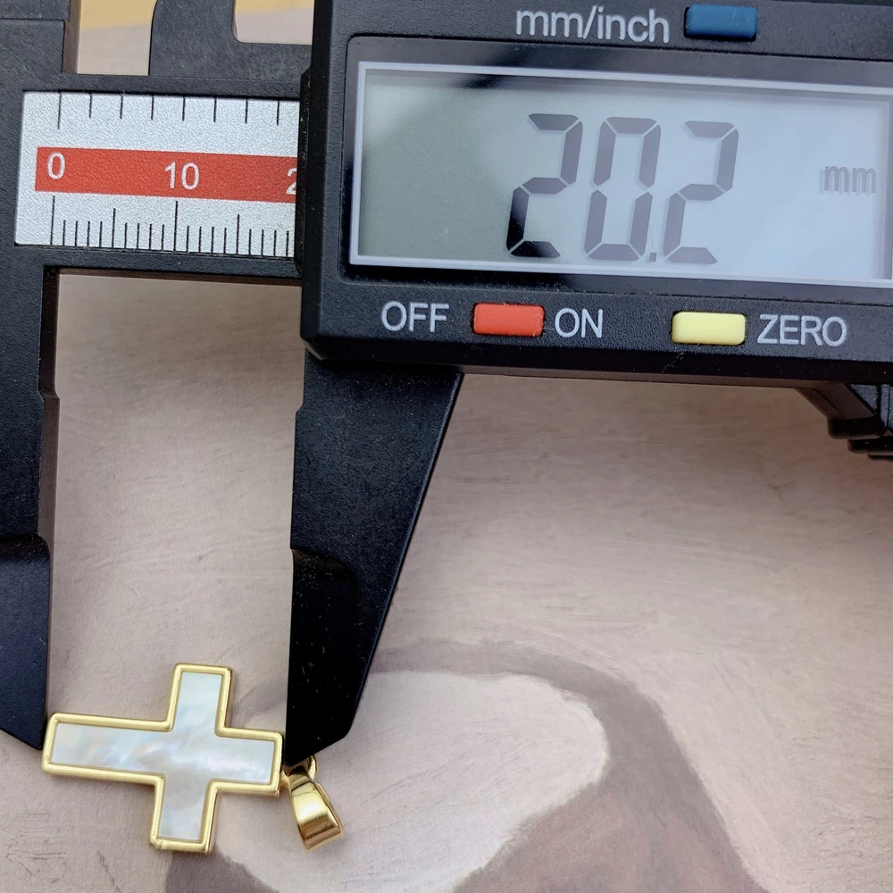 Natural White Mother of Pearl Shell Classic Cross Pendants Charms For DIY Jewelry Making Necklace Bracelet Women Accessories