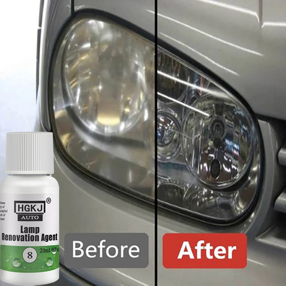 Headlight Headlamp Polish Restoration Kit Lamp Renovation Agent Auto Long Lasting Protection Oxidation Liquid for Car HGKJ 8