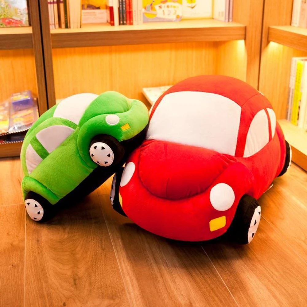 Coche de simulación de 35CM, faros de juguete de felpa, cuatro ruedas, coche pequeño multicolor, enviar regalo de cumpleaños para niño, desarrollar el coche Hobby