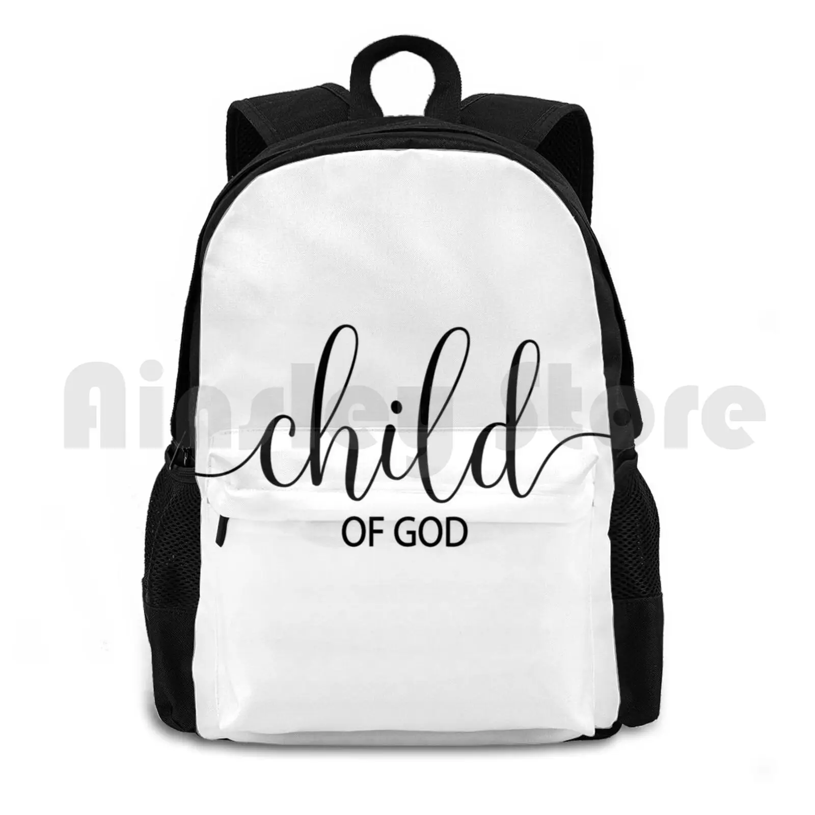 

Inspirational Christian Quote-Child Of God Outdoor Hiking Backpack Waterproof Camping Travel Christian Child Of God Children