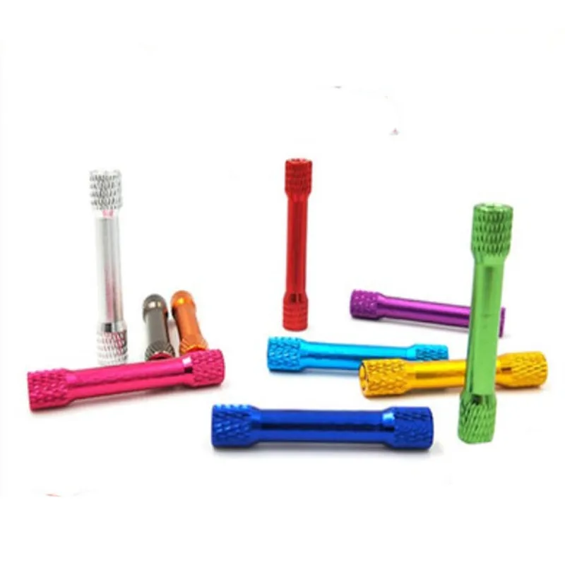 10 Stück/Set M3 3mm Doppelrunde Gerändelte Farbige Aluminium-Abstandshalter M3x15/18/20/25/30/35/37/40 – Detail 4