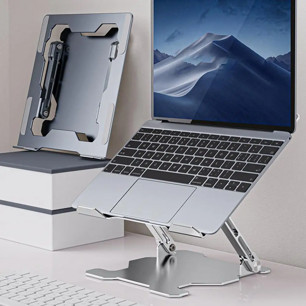 Laptop Holder Good Hardness Strong Bearing Capacity Adjustable Desk Notebook Holding Stand for Office