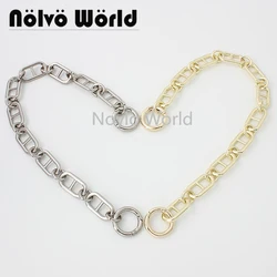 Light gold/Silver 30-120cm 33mm Alloy Metal Loop Durable Chain Ladies Heavy Duty Non Tarnishing Bag Chain Chains