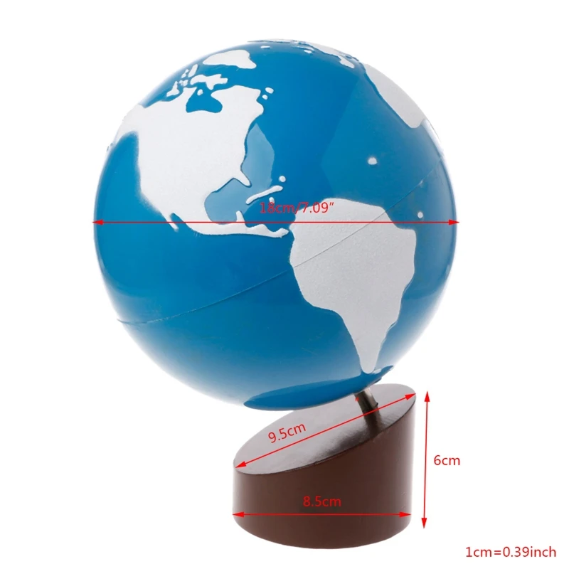 

Бесплатная доставка, материал для географии Монтессори, детские игрушки с глобусом мира для раннего обучения