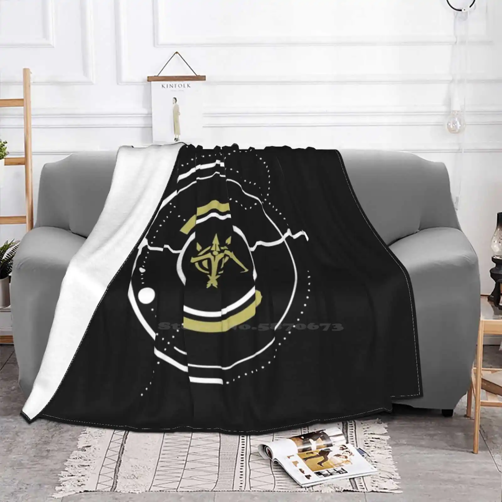 Marksman Gamer Icon Creative Design Light Thin Soft Flannel Blanket Fighter Fighter Top Lane Top Middle Adc Support Cosplay