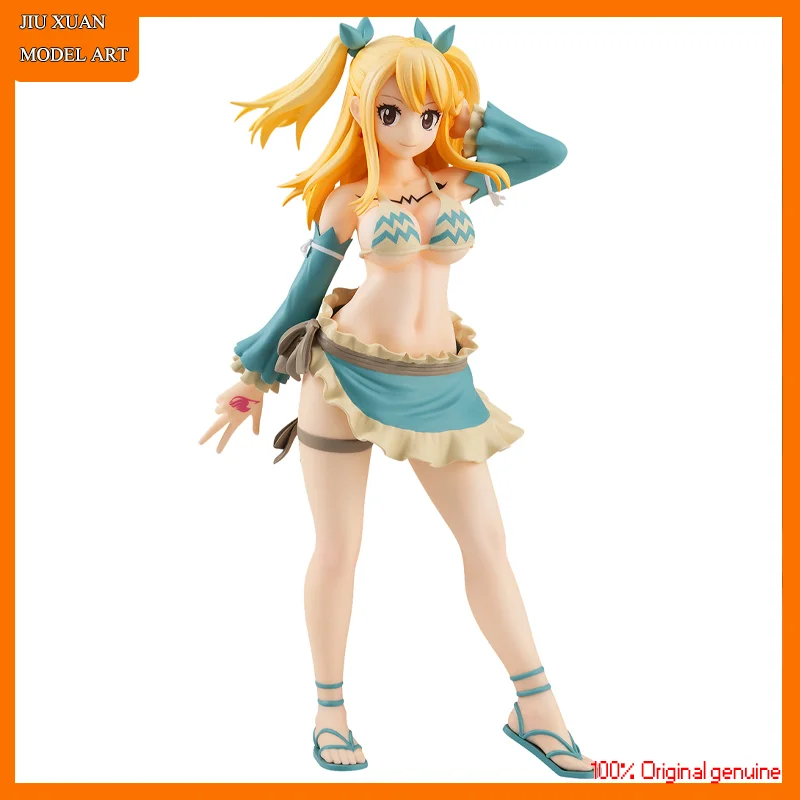 

100% Original:FAIRY TAIL Lucy Heartfilia Aquarius form 17cm PVC Action Figure Anime Figure Model Toy Figure Collection Doll Gift