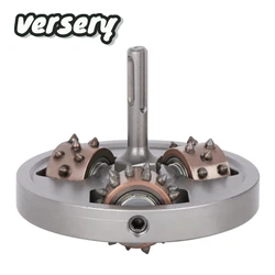 Versery 120mm SDS PLUS Rotary Hammer Bush Wheel Coating Removal for Concrete Terrazzo Litchi Surface Epoxy Coating Hammer