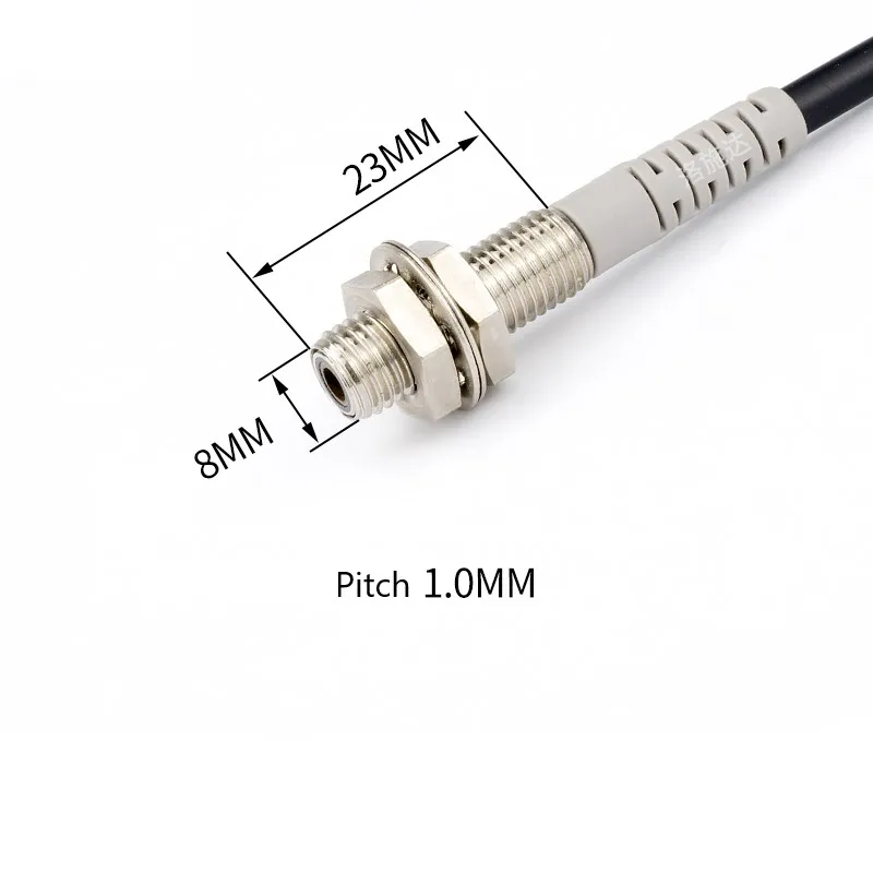 M8 Visible Infrared Laser Diffuse Reflection Photoelectric Optoelectric Sensor Switch CE NPN PNP NO NC 150mm 200mm Detect