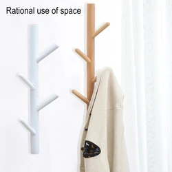 Wooden Coat Rack Nordic Creative Clothes Storage Hook Wall Hanging Hanger Home Decor Hanger Hooks Coat Hooks Rack